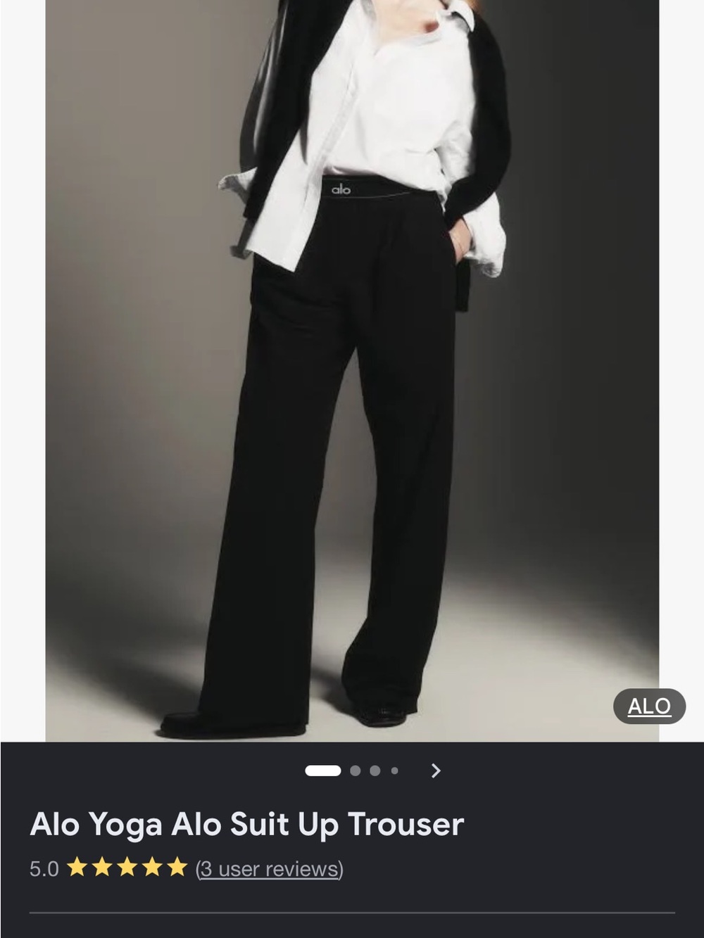 ALO Yoga suit up trousers - Gem